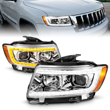 Load image into Gallery viewer, ANZO 111569 - FITS: 11-13 Jeep Grand Cherokee (Factory Halogen Only) Projector Headlights w/Light Bar Swchbk Chrome