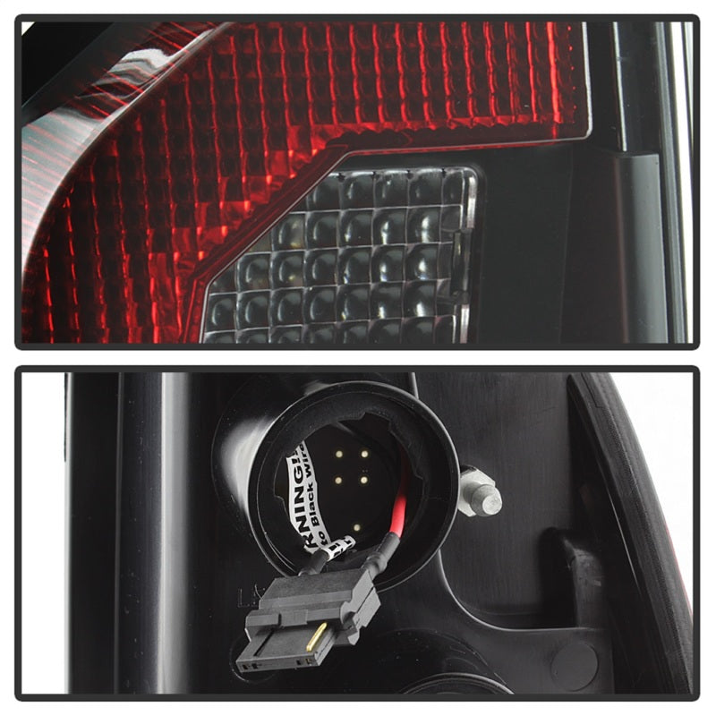 SPYDER 5085467 - Spyder 05-15 Toyota Tacoma LED Tail Lights (Not Compatible w/OEM LEDS)Black ALT-YD-TT05V2-LB-BK