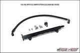 AMS AMS.04.07.0006-2 - Performance 08-15 Mitsubishi EVO X CNC Machined Aluminum Fuel Rail w/Pulsation DampenerBlack