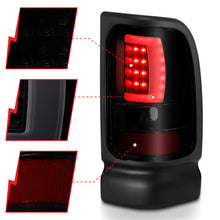 Load image into Gallery viewer, ANZO 311340 -  FITS: 1994-2001 Dodge Ram 1500 LED Taillights Plank Style Black w/Smoke Lens