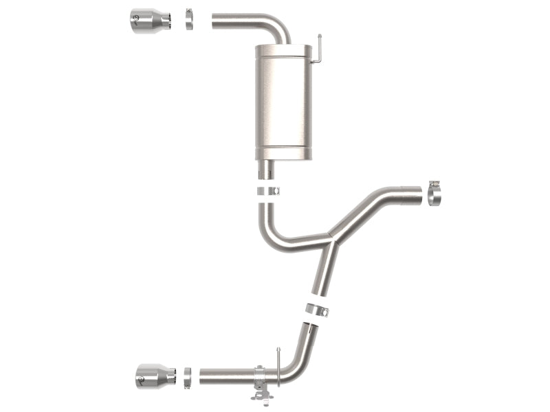 aFe 49-36349-P FITS 15-21 BMW X1 F48 L4 2.0L (t) MACH Force-Xp 3 to 2-1/2 IN SS Axle-Back Exhaust w/Polished Tip