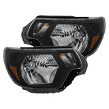 ANZO 111395 FITS: 2012-2015 Toyota Tacoma Crystal Headlights Black