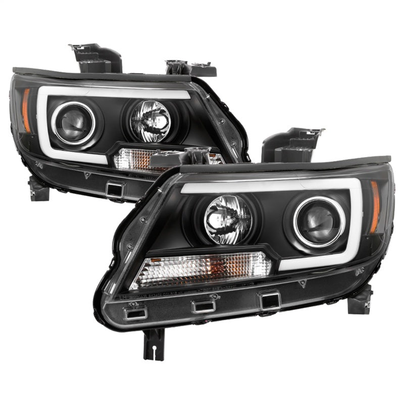 SPYDER 5085283 - Spyder 15-17 Chevy Colorado Projector HeadlightsLight Bar LEDBlack (PRO-YD-CCO15-LBDRL-BK)