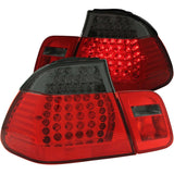 ANZO 321126 FITS 1999-2001 BMW 3 Series E46 LED Taillights Red/Smoke 2pc