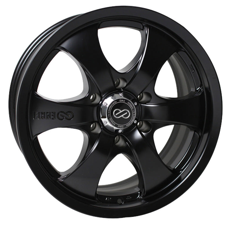 Enkei 482-290-8420BK - M6 Universal Truck & SUV 20x9 20mm Offset 6x139.7 Bolt Pattern 108.5mm Bore Black Wheel