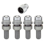 McGard 28020 FITS Wheel Lock Bolt Set - 4pk. (Radius Seat) M14X1.5 / 17mm Hex / 28.2mm Shank Length - Chrome