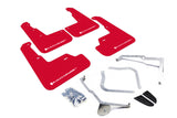 Rally Armor MF32-UR-RD/WH FITS: 15+ Subaru WRX & STi Sedan Only UR Red Mud Flap w/ White Logo