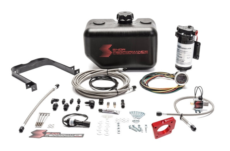 Snow Performance SNO-2110-BRD - 05-14 STI Stg 2 Boost Cooler Water Injection Kit w/SS Brd Line & 4AN Fittings
