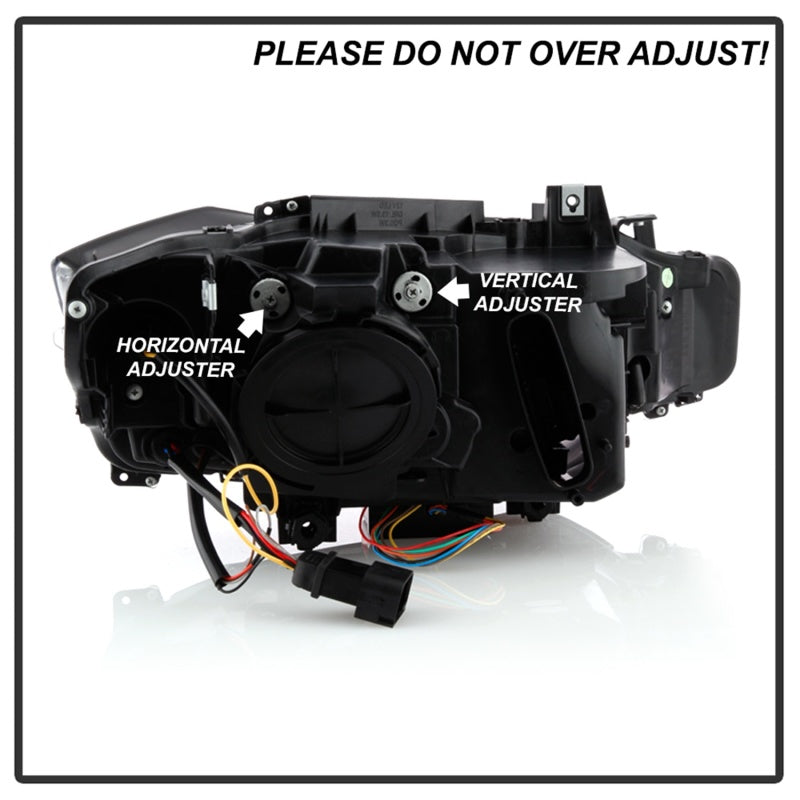 SPYDER 5086754 - Spyder 12-14 BMW F30 3 Series 4DR Projector HeadlightsBlack PRO-YD-BMWF3012-AFSHID-BK