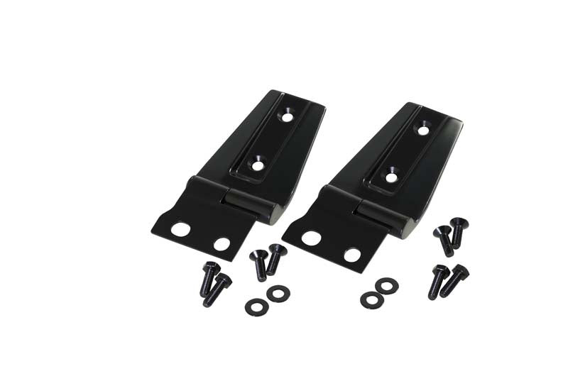 Kentrol 50572 FITS 07-18 Jeep Wrangler JK Hood Hinge PairPowdercoat Black