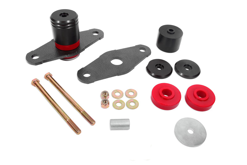 BMR Suspension MM110 - BMR 11-18 Dodge Challenger Motor Mount Polyurethane Bushing Upgrade Kit Black Anodized