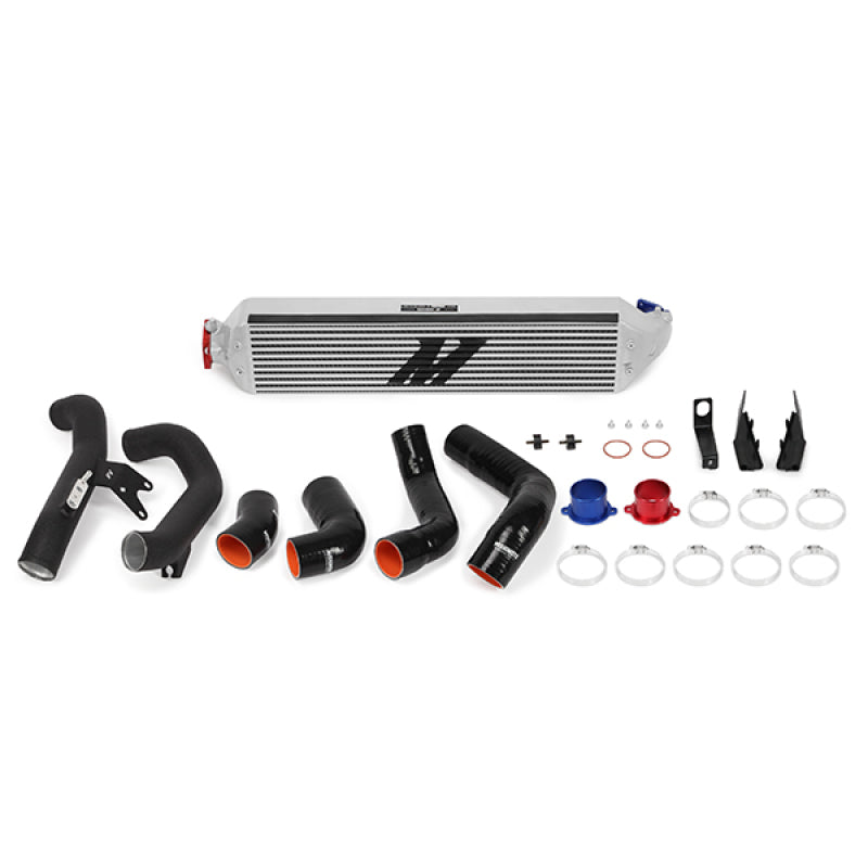 Mishimoto MMINT-CIV-16KSLWBK FITS 2016+ Honda Civic 1.5T / 2017+ Honda Civic Si Silver Intercooler Kit w/Black Pipes