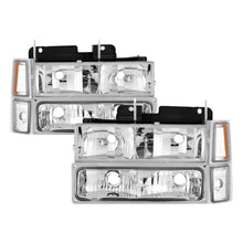 Load image into Gallery viewer, SPYDER 5069535 FITS 5069535 - Xtune Chevy Suburban 94-98 Headlights w/ Corner &amp; Parking Lights 8pcs Chrome HD-JH-CCK88-AM-C-SET