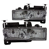 ANZO 111061 FITS: 1988-1998 Chevrolet C1500 Crystal Headlights w/ Smoke Lens