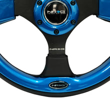 Load image into Gallery viewer, NRG RST-001BL - Reinforced Steering Wheel (320mm) Blk w/Blue Trim