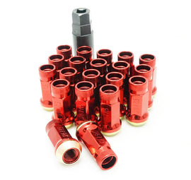 Wheel Mate 34938R - Muteki SR45R Lug Nut Kit Lock Set 12x1.5 45mmRed