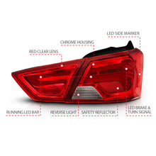 Load image into Gallery viewer, ANZO - [product_sku] - ANZO 14-18 Chevrolet Impala LED Taillights Red/Clear - Fastmodz