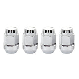 McGard 64012 FITS Hex Lug Nut (Cone Seat Bulge Style) M12X1.5 / 3/4 Hex / 1.45in. Length (4-Pack) - Chrome