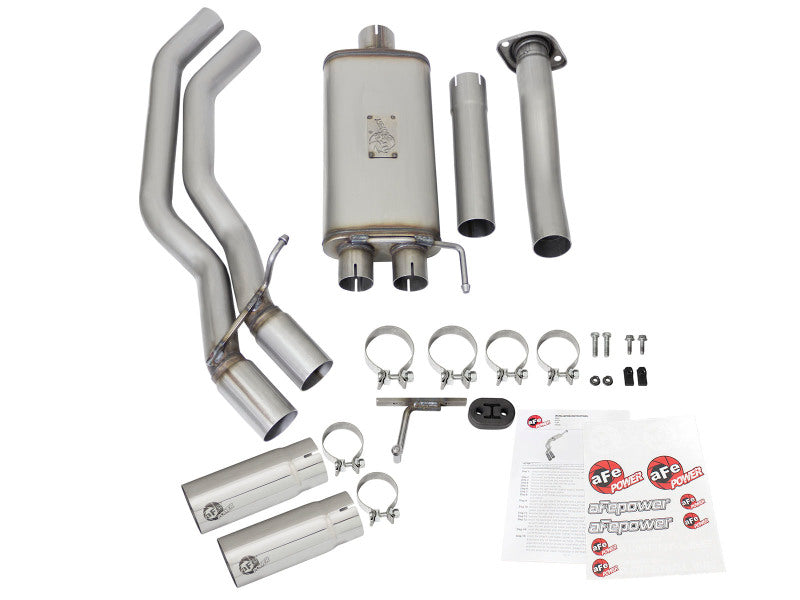 aFe Rebel Exhausts 3in SS Cat-Back 15-16 Ford F-150 EcoBoost V6 2.7/3.5L V8 5.0L w/ Polished Tips