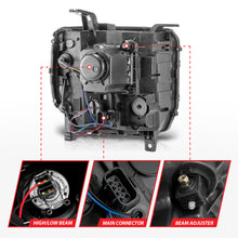 Load image into Gallery viewer, ANZO 111553 FITS 14-15 GMC Sierra 1500/2500HD/3500HD Plank Style Projector HeadlightChrome Housing