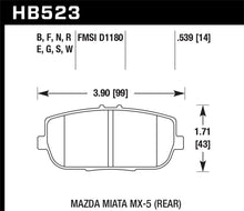 Load image into Gallery viewer, Hawk 2006-2006 Mazda MX-5 Miata Club Spec HPS 5.0 Rear Brake Pads - free shipping - Fastmodz