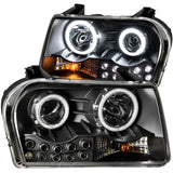 ANZO 121152 FITS: 2005-2010 Chrysler 300 Projector Headlights w/ Halo Black (Does Not Fit S Models)