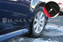 Load image into Gallery viewer, Rally Armor MF14-UR-BLK/SIL FITS: 2010+ Subaru Legacy UR Black Mud Flap w/ Silver Logo