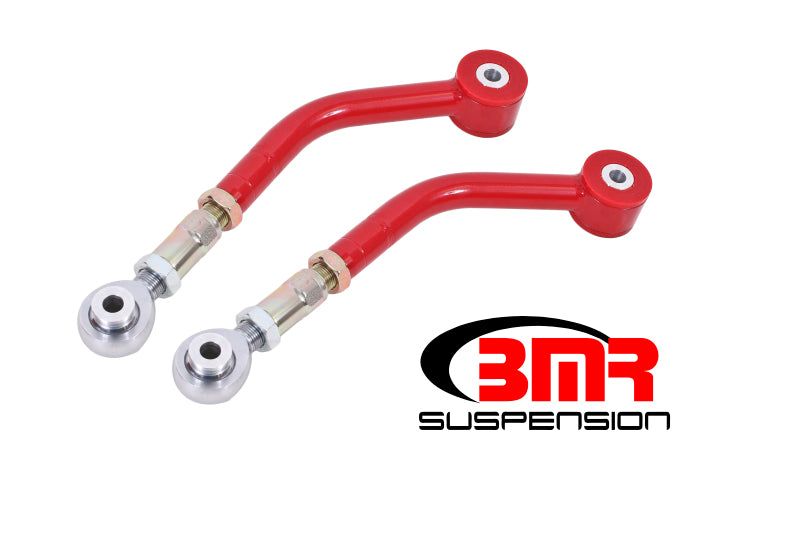 BMR Suspension UCA112R - BMR 08-17 Challenger Upper Control Arms On-Car Adj. Rod Ends (Polyurethane) Red