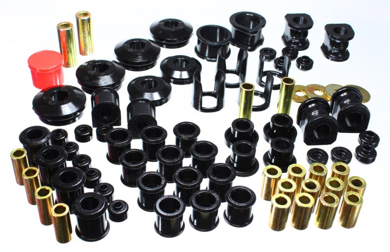 Energy Suspension 7.18106G - 89-94 Nissan 240SX (S13) Black Hyper-Flex Master Bushing Set