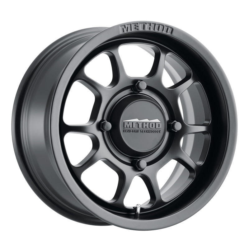 Method Wheels MR40958047544 - Method MR409 Bead Grip 15x8 / 4+4/0mm Offset / 4x136 / 106.25mm CB Matte Black Wheel