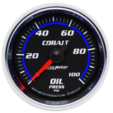 AutoMeter 6121 - Autometer Cobalt 52mm 100 PSI Mechanical Oil Pressure Gauge