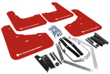 Rally Armor MF29-UR-RD/WH FITS: 13+ Ford Fiesta ST Red Mud Flap w/ White Logo