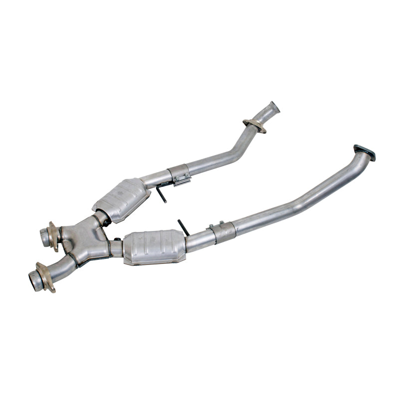 BBK 1666 FITS 96-98 Mustang 4.6 GT High Flow X Pipe With Catalytic Converters2-1/2