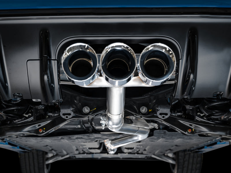 AWE Tuning 3020-52287 FITS 2023 Honda Civic Type R FL5 Track Edition Exhaust w/ Triple Chrome Silver Tips