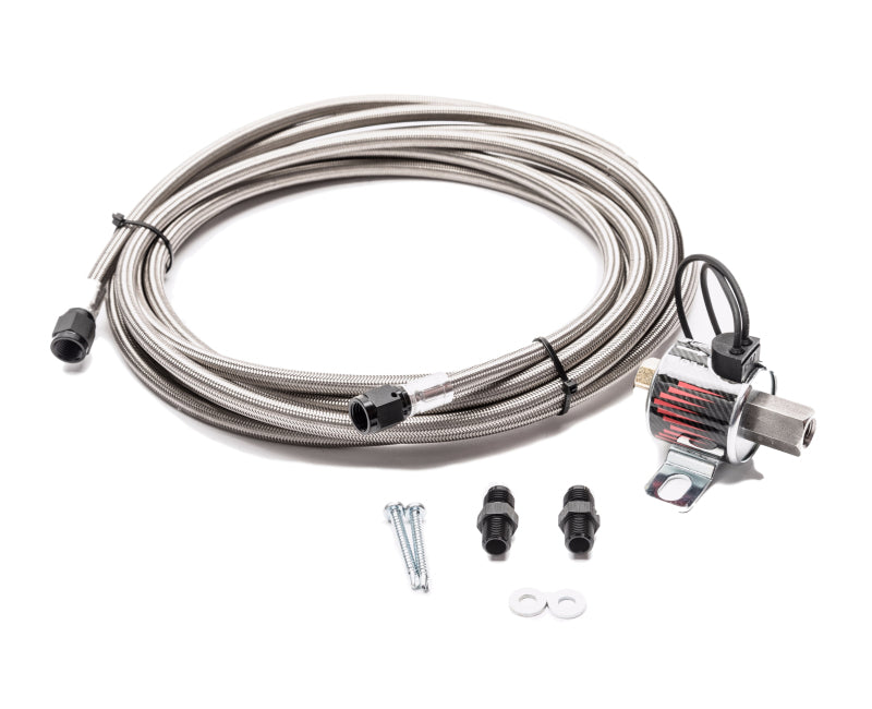 Snow Performance SNO-40012-BRD - Braided SS Line Trunk Mount Upgrade (4AN SS Braided Line Systems)