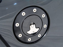 Load image into Gallery viewer, Ridetech 66-67 Chevy Nova Locking Gas Cap (Black Anodized)