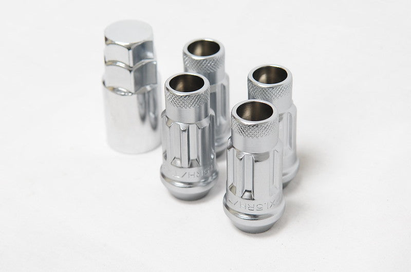 Wheel Mate 32901SS - 12x1.25 48mm Muteki SR48 Silver Open End Locking Lug Nut Set of 4