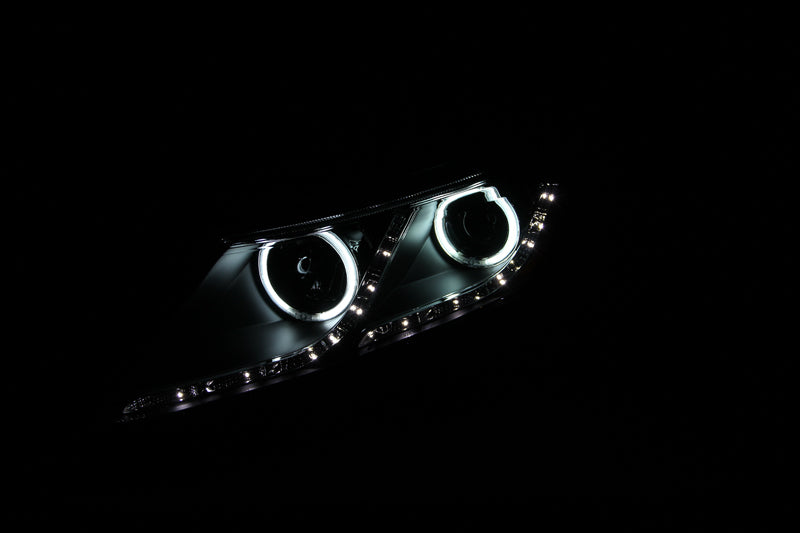 ANZO - [product_sku] - ANZO 2011-2013 Kia Optima Projector Headlights w/ Halo Black (CCFL) - Fastmodz