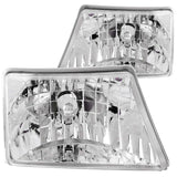 ANZO 111037 FITS: 1998-2000 Ford Ranger Crystal Headlights Chrome