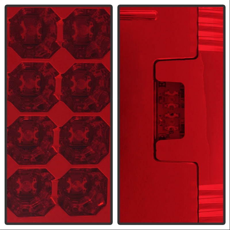 SPYDER 5003485 - Spyder Ford F150 side 97-03/F250/350 Duty 99-07 LED Tail Lights Red Clear ALT-YD-FF15097-LED-RC