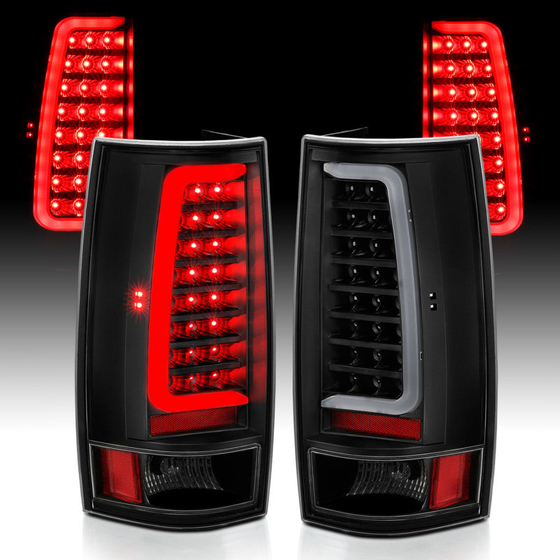 ANZO 311321 -  FITS: 2007-2014 Chevy Tahoe LED Taillight Plank Style Black w/Clear Lens