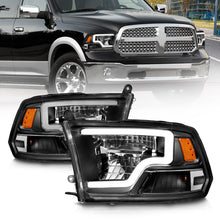 Load image into Gallery viewer, ANZO 111539 -  FITS: 2009-2020 Dodge Ram 1500 Full LED Square Projector Headlights w/ Chrome Housing Black Amber