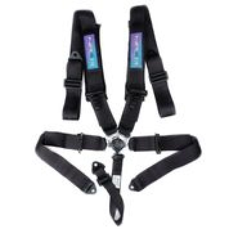 NRG SBH-B6PCBK - 5PT 3in. Seat Belt Harness / Cam Lock Black