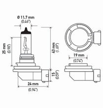 Load image into Gallery viewer, Hella H71071132 - Optilux H11 55W XY Extreme Yellow Bulbs (Pair)