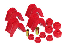 Load image into Gallery viewer, Prothane 6-1903 - 66-79 Ford Trucks 14-Piece Bushing Set 7deg Offset Red 1248