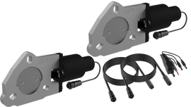 QTP QTEC50 FITS 2.5in Bolt-On QTEC Dual Electric Cutout ValvesPair