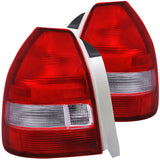 ANZO 221135 FITS: 1996-2000 Honda Civic Taillights Red/Clear