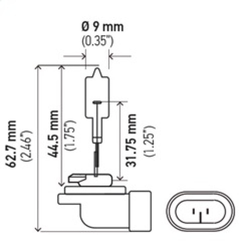 Hella 888 - Bulb  12V 50W PGJ13 T3.25