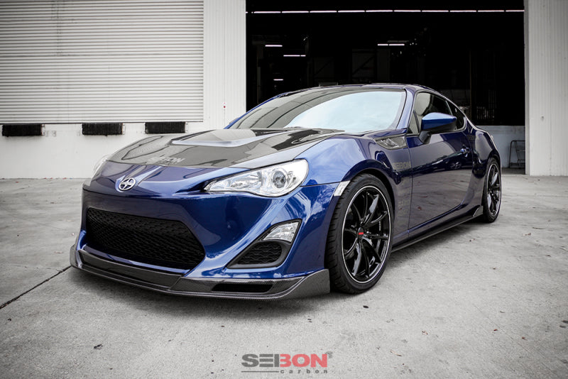 Seibon FL1213SCNFRS-KC FITS 12-13 BRZ/FRS KC Style Carbon FIber Front Lip