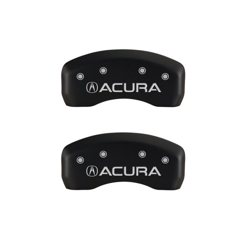 MGP 39001SACURD - 4 Caliper Covers Engraved Front & Rear Acura Red finish silver ch